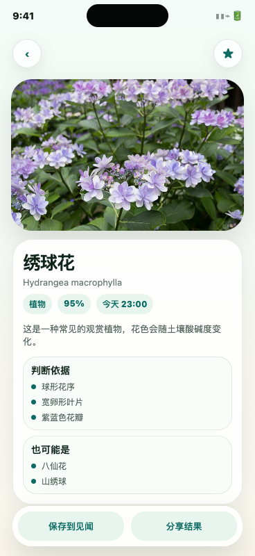 CapKnow 识别结果界面截图